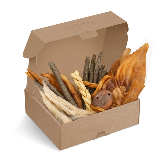 Premium Natural Dog Treat Collection Box